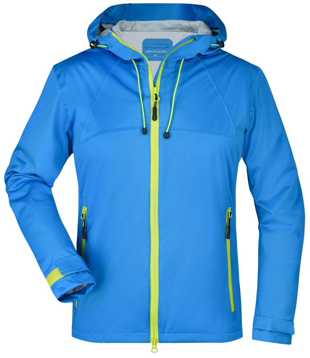 jn1097-ladies-outdoor-jacket-aqua-acidyellow aqua / acid yellow