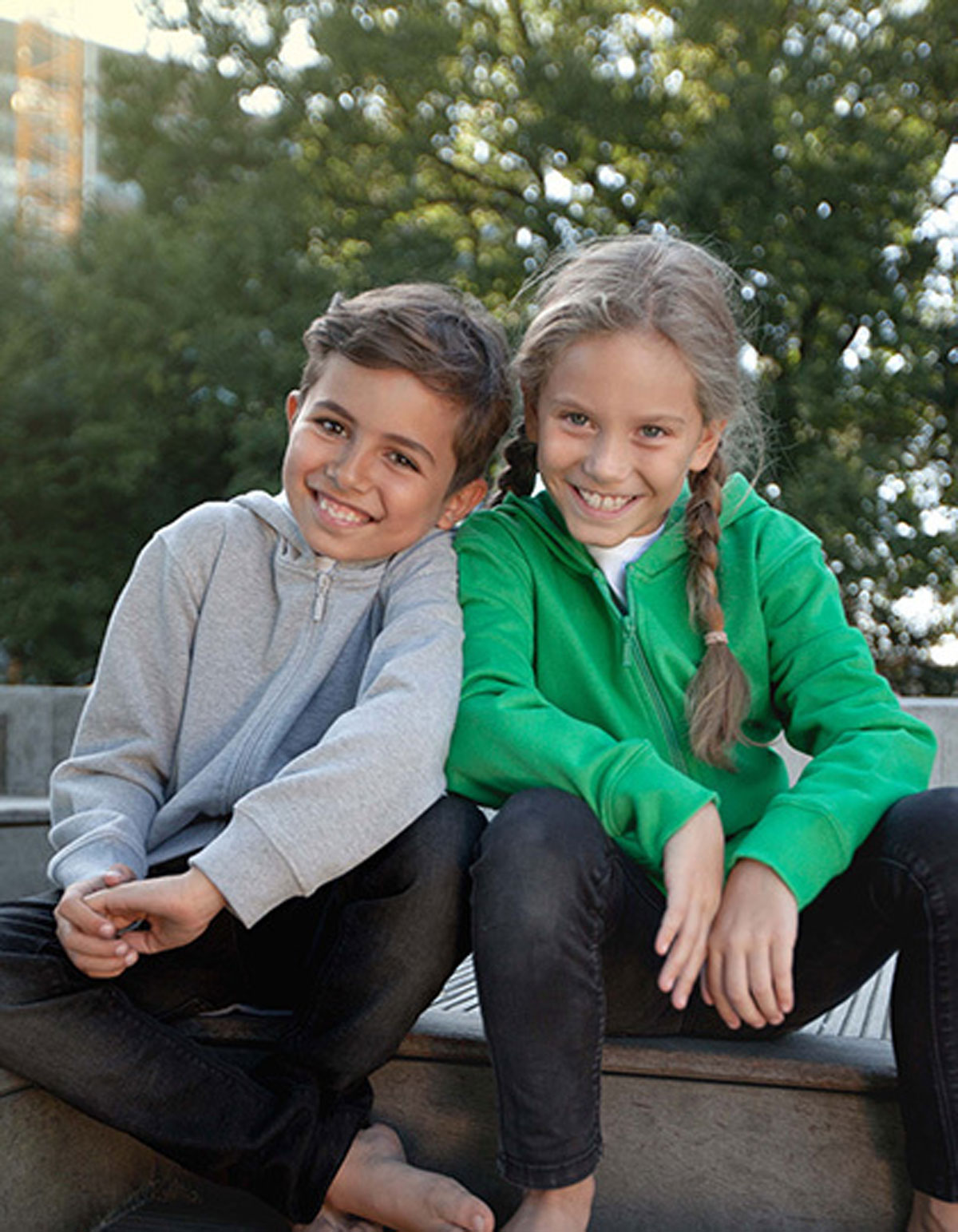 NE13301-foto1 Kids Zip Hoodie Neutral NE13301