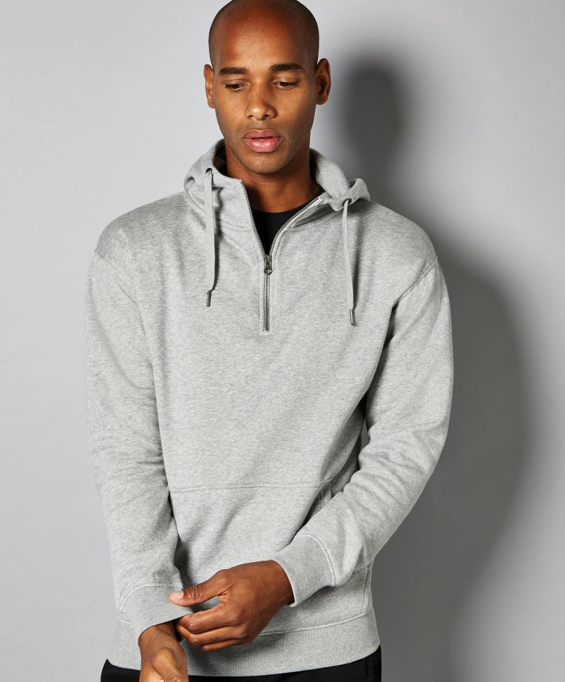 Kapuzen Sweater mit 1/4 Zip Kustom Kit KK336 Kapuzen Sweater mit 1/4 Zip Kustom Kit KK336