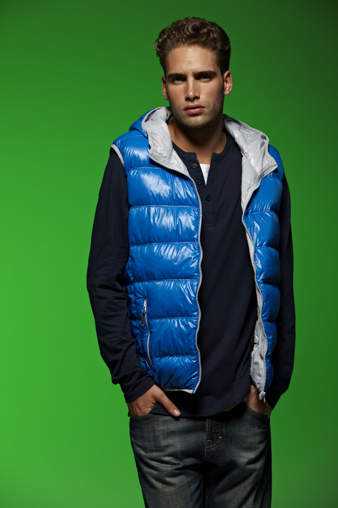 JN1062_DET Men's Down Vest JN1062