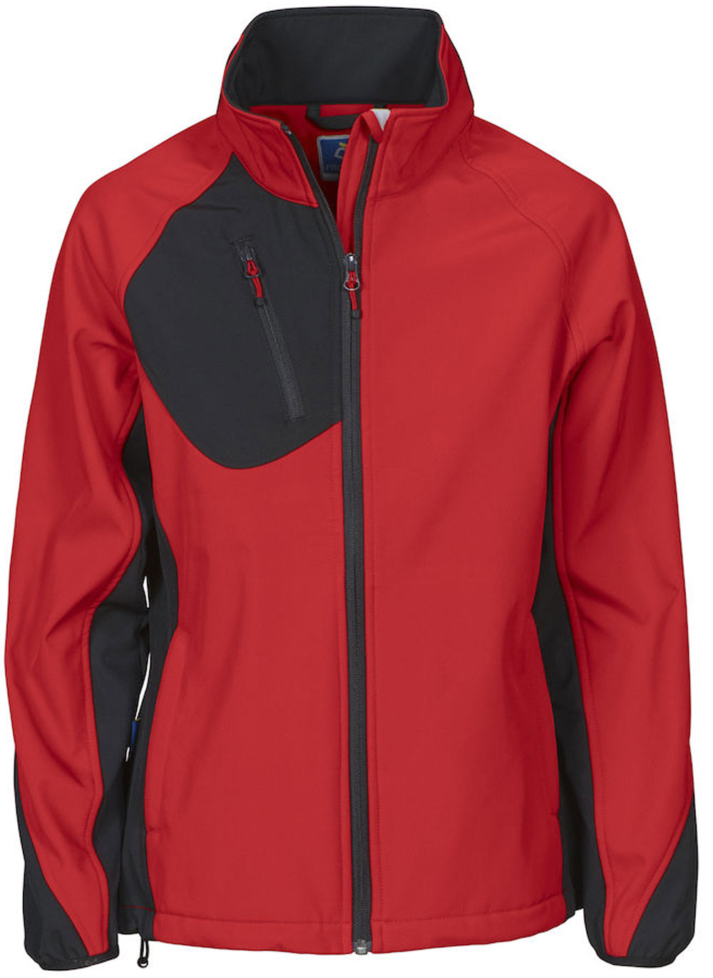 2423-rot ProJob 2423 Damen Softshelljacke mit Kontrastelementen