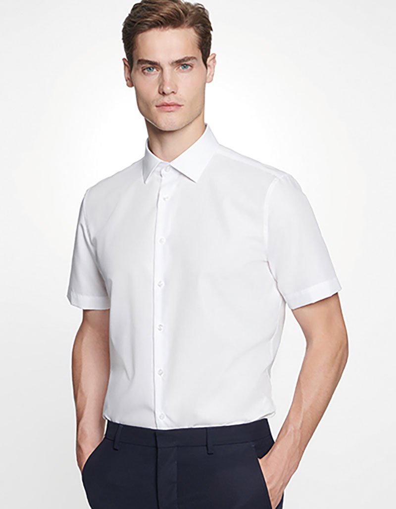 SN666261-Model Men´s Shirt Slim Fit Short Sleeve Seidensticker 666261