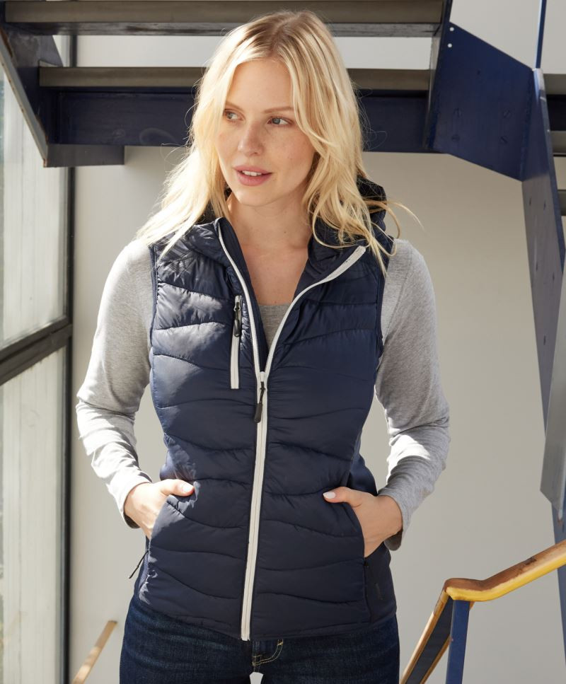 Damen Stretch Fleece Bodywarmer James & Nicholson JN1327 Damen Stretch Fleece Bodywarmer James & Nicholson JN1327