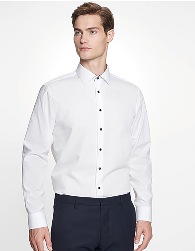 SN293690-Model Men´s Shirt Poplin Shaped Fit Long Sleeve Seidensticker 293690