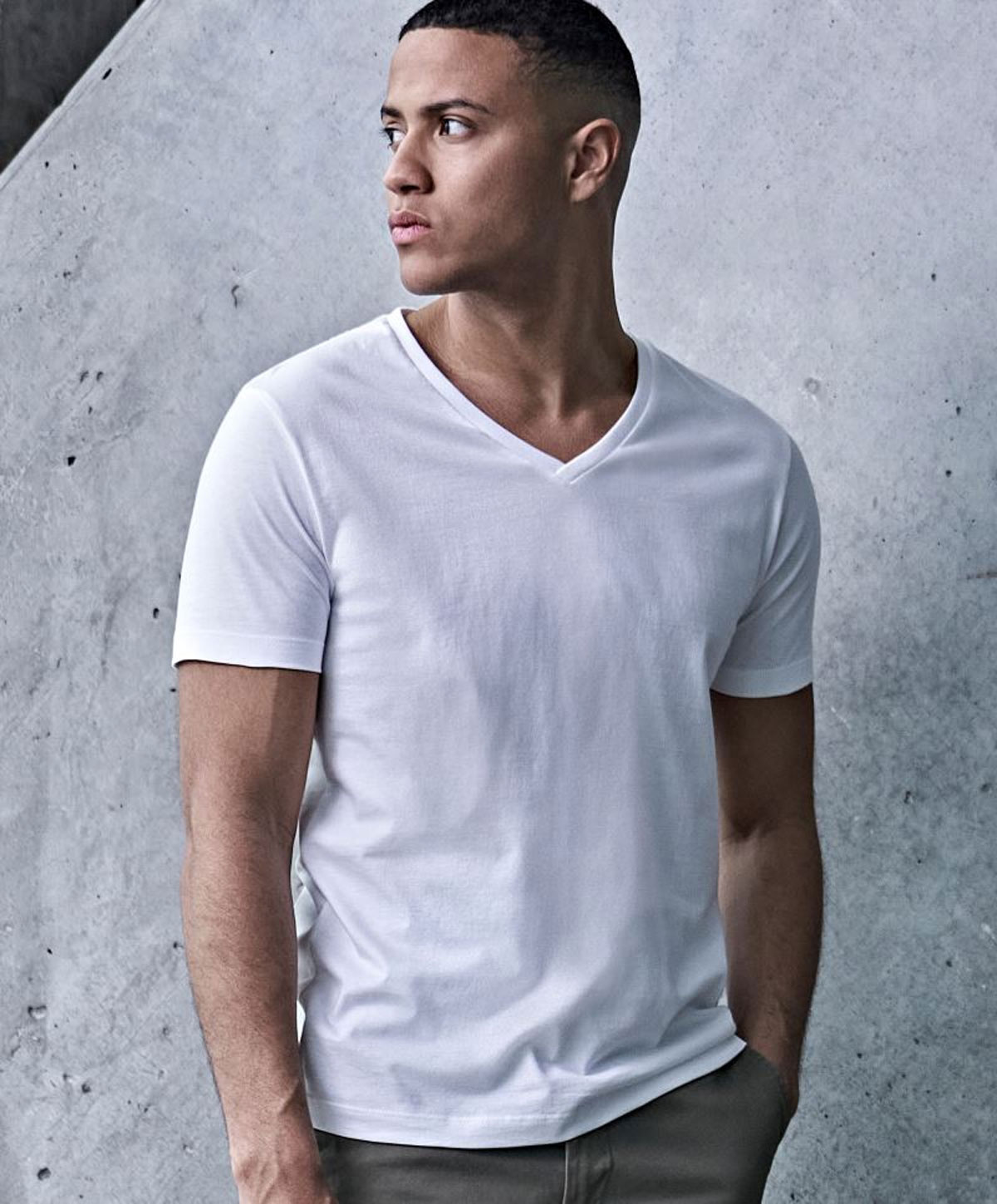 TJ8006-det Fashion V-Neck Sof-Tee Tee Jays  TJ8006