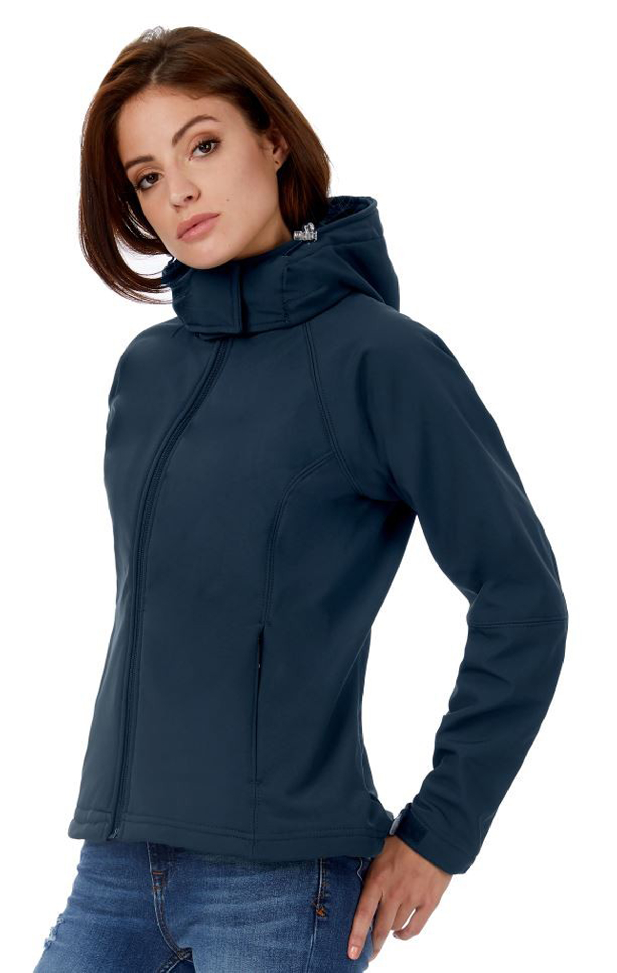 B-C-Damen-Hooded B&C Women Hooded Softshell JW937