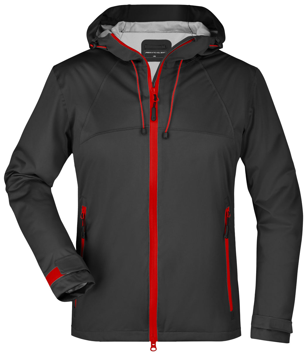 jn1097-ladies-outdoor-jacket-black-red black / red