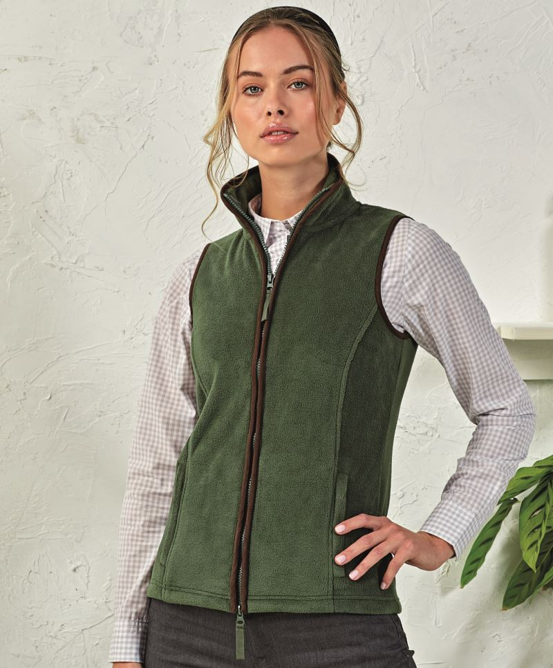 PR804-foto Ladies Fleece Gilet Artisan Premier PR804