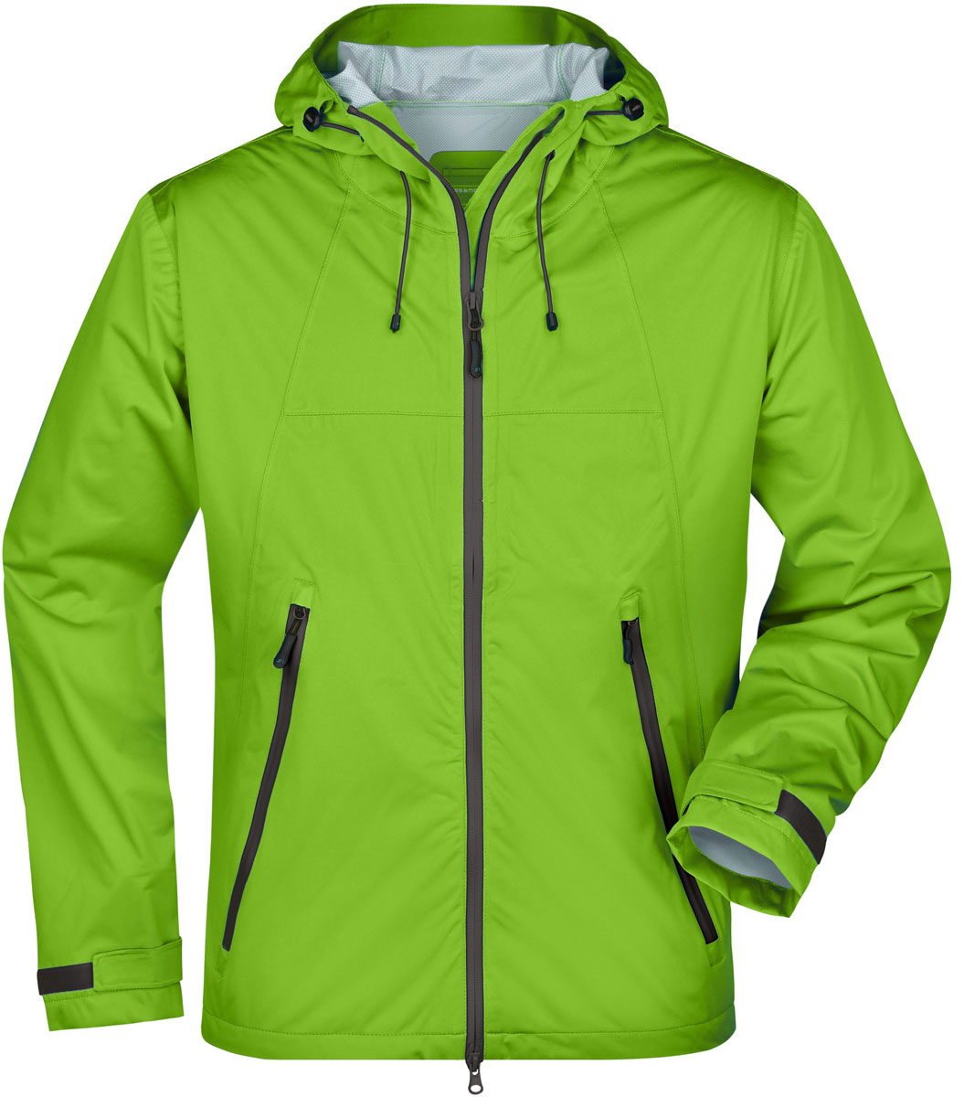 jn1098-mens-outdoor-jacket-springgreen-irongrey spring green / iron grey