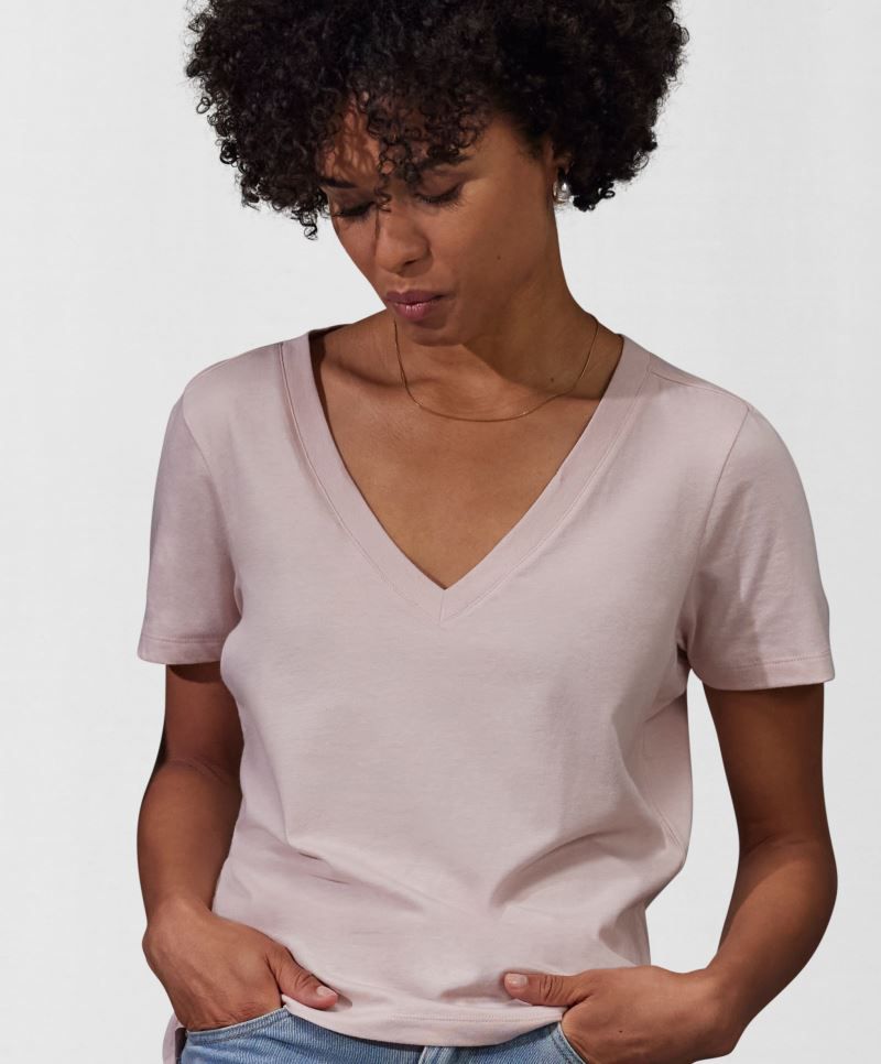 Damen V-Ausschnitt T-Shirt B&C Collection E150W Damen V-Ausschnitt T-Shirt B&C Collection E150W