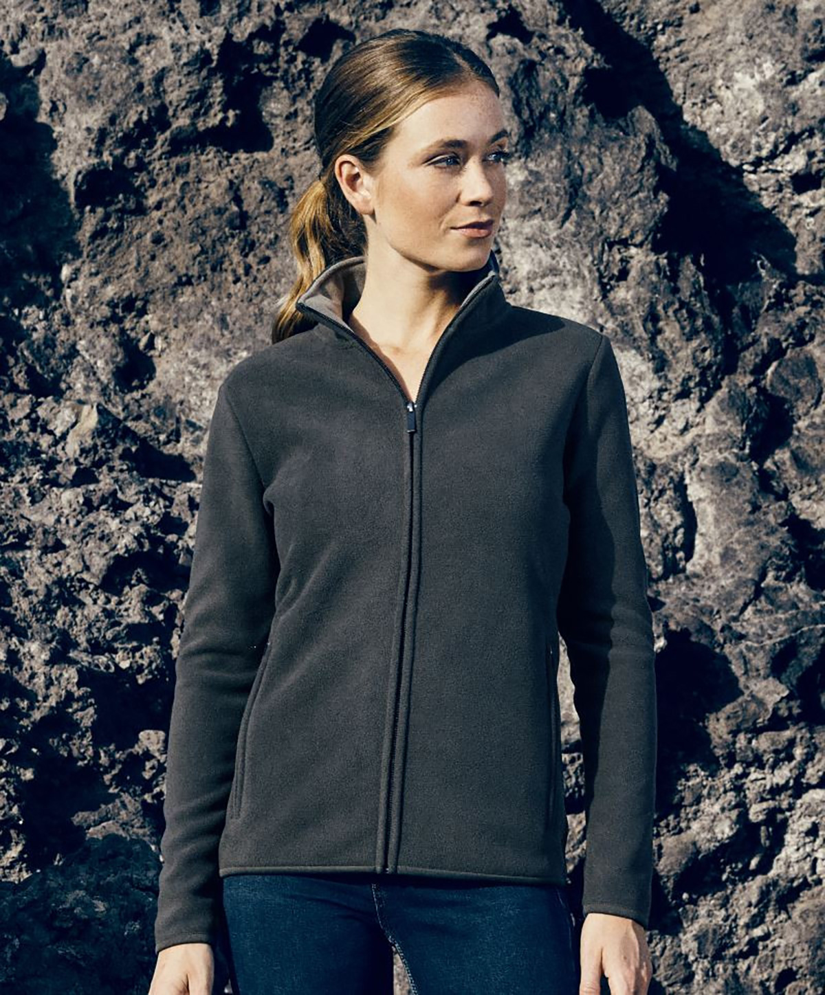 7965-Model Damen Double Fleece Jacke Promodoro 7965