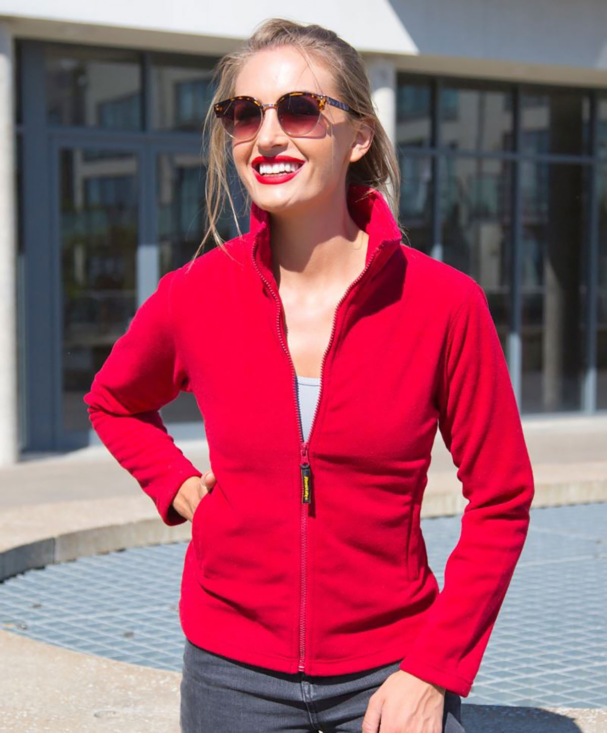 R115F-cardinalred1 Result R115F Horizon Damen Micro Fleece