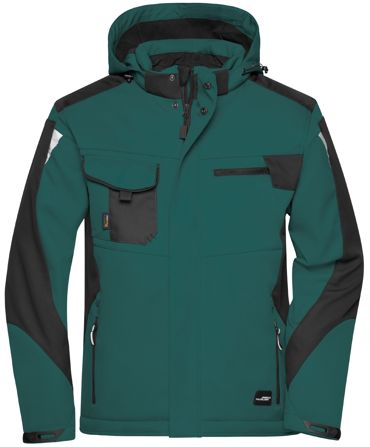 JN824-darkgreen-black2 dark green / black
