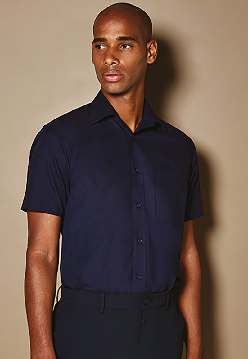 Men`s Classic Fit Business Shirt Short Sleeve Kustom Kit K102 Men`s Classic Fit Business Shirt Short Sleeve Kustom Kit K102