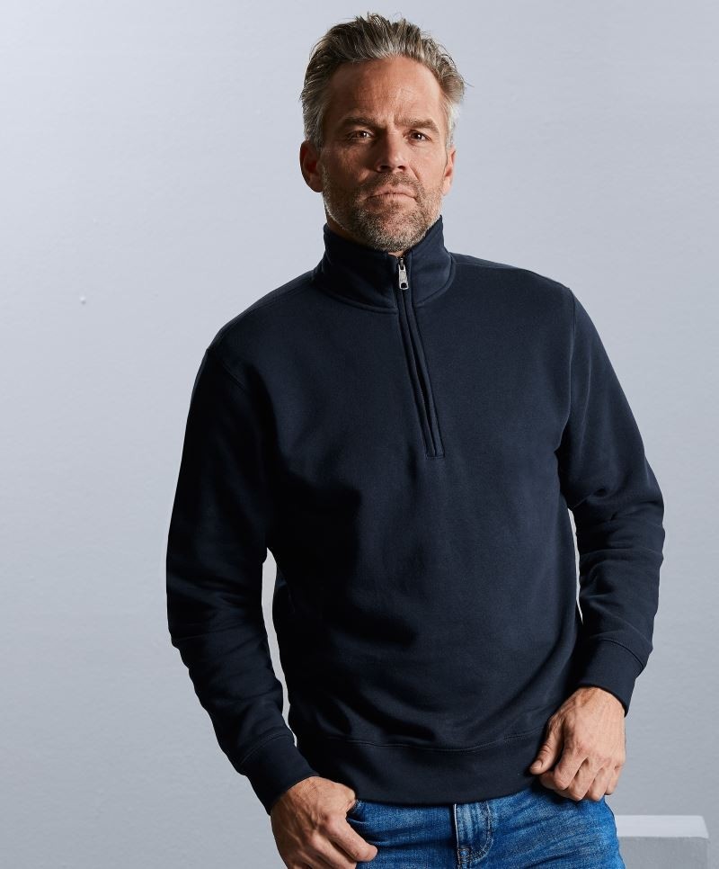 Ru270M-foto Authentic 1/4 Zip Sweat Russell 270M