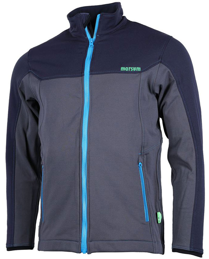 Fleecejacke Goldau marsum grün & stark MA1024