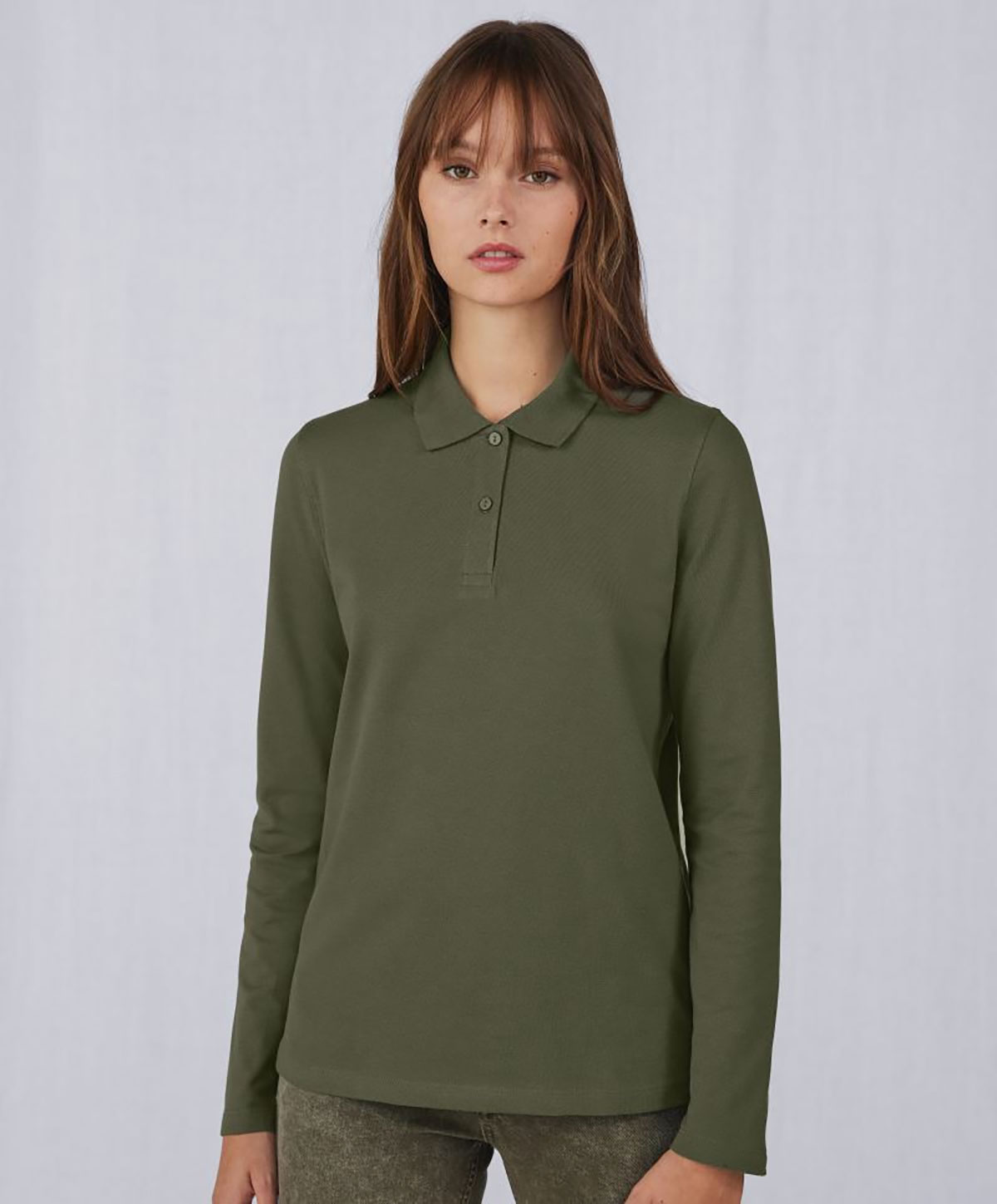 W462-DET B&C My Polo 180 Long Sleeve Women W462