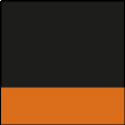 black/ orange