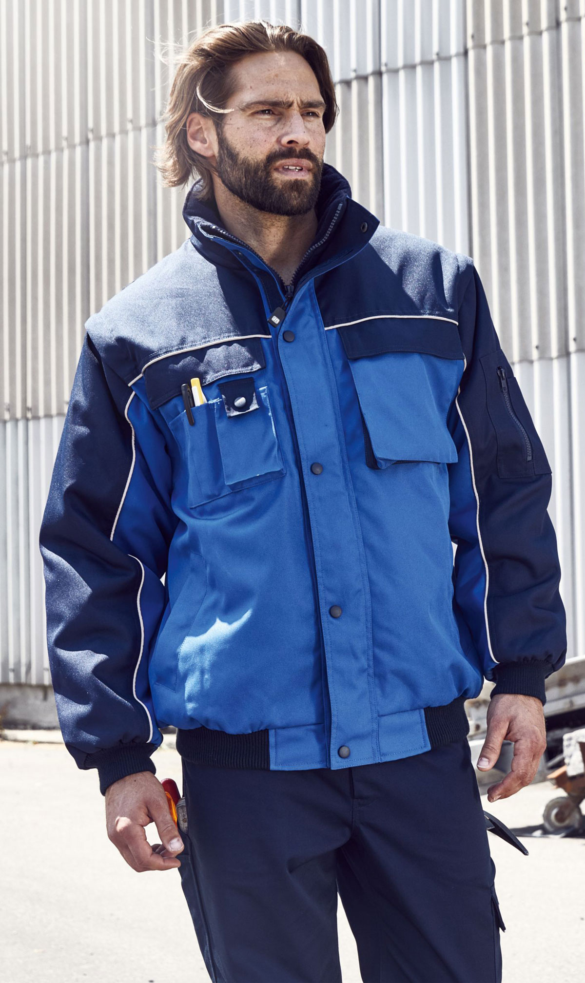 JN810-Model Workwear Jacket James&Nicholson JN810
