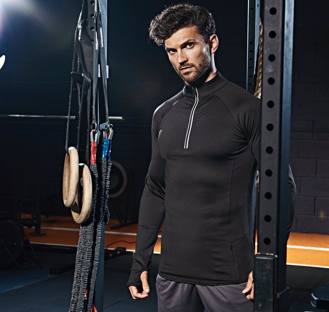 JC030-Model Cool-Flex 1/2 Zip Top AWDis JC030