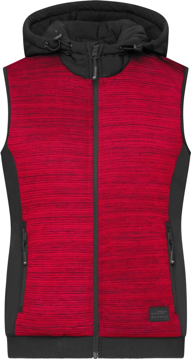 JN1847-red red melange/ black