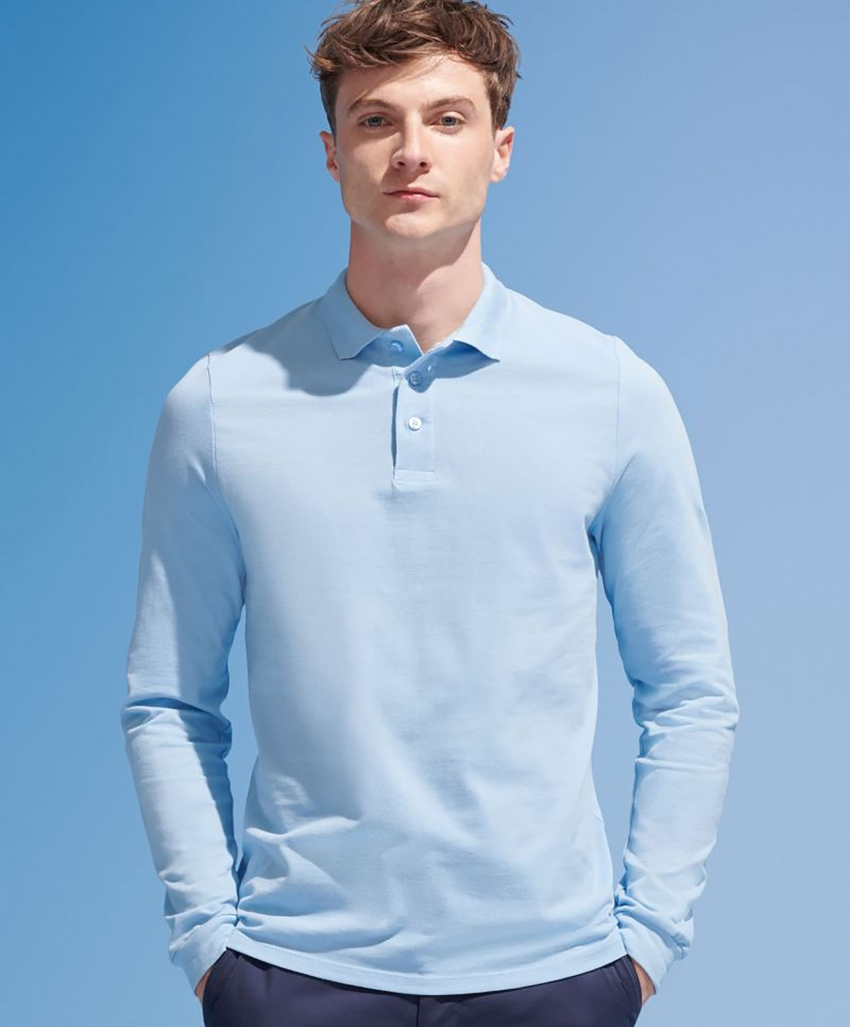 1353-DET Long Sleeve Polo Winter II Sol's 1353