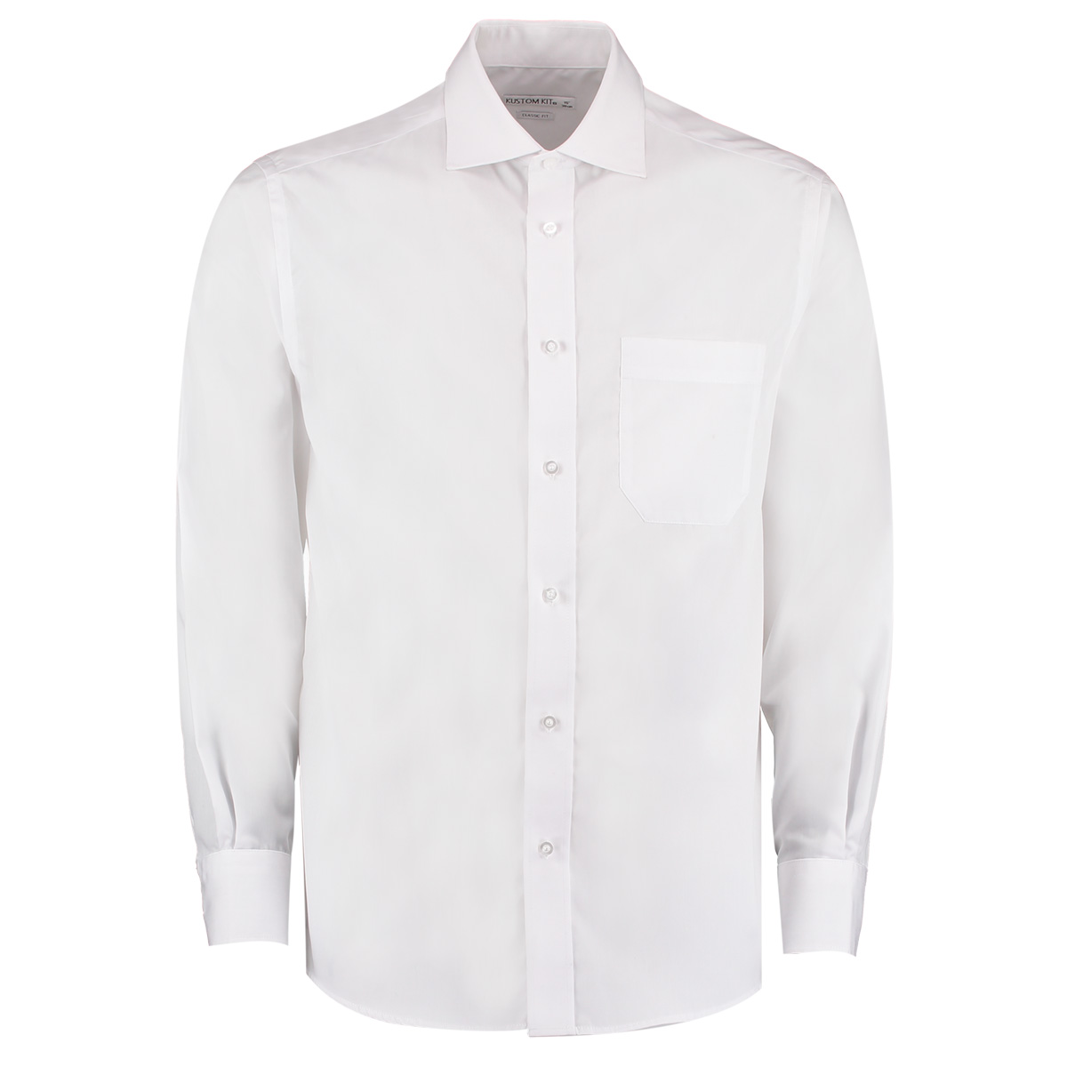 Men`s Classic Fit Premium Non Iron Corporate Shirt Long Sleeve Kustom Kit K116