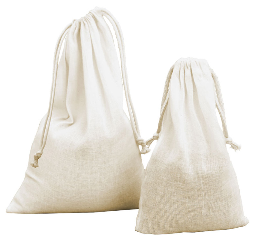 NE95025-2 Baumwolltaschen mit Kordeln (5 Stück) Neutral 95025-S