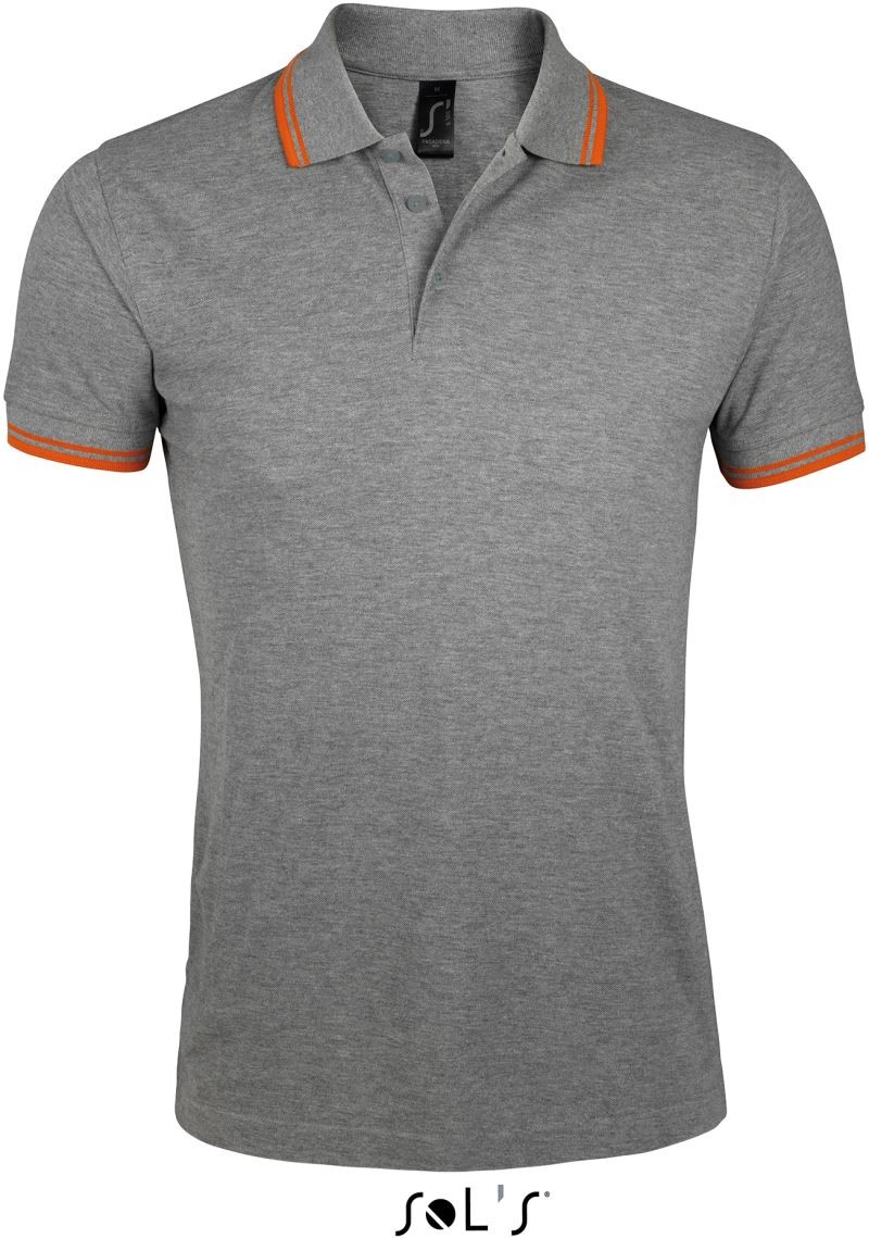 So577-greymelange-orange melange grey/ orange