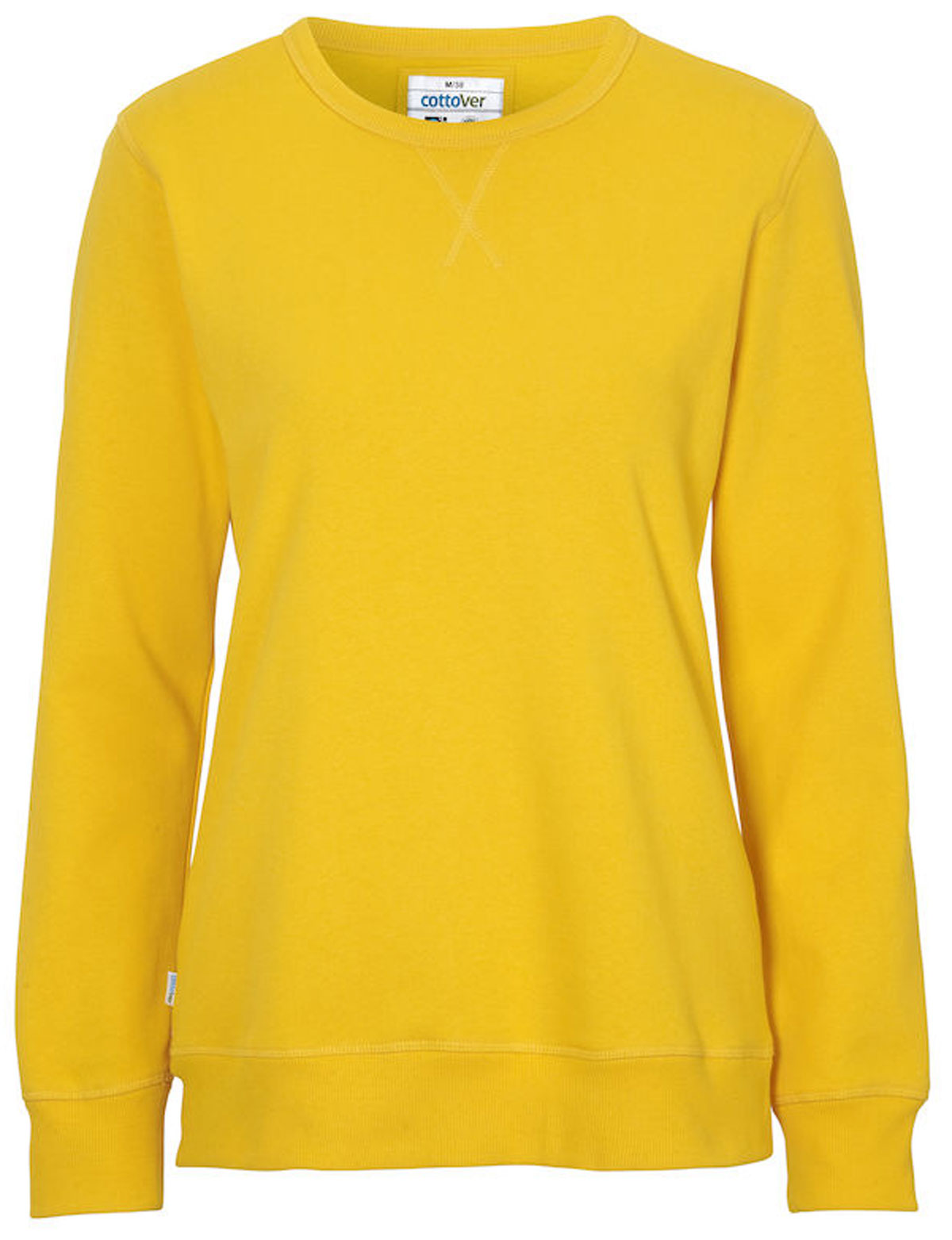 141004-yellow Cottover 141004 Crew Neck Lady 100% Organic Baumwolle