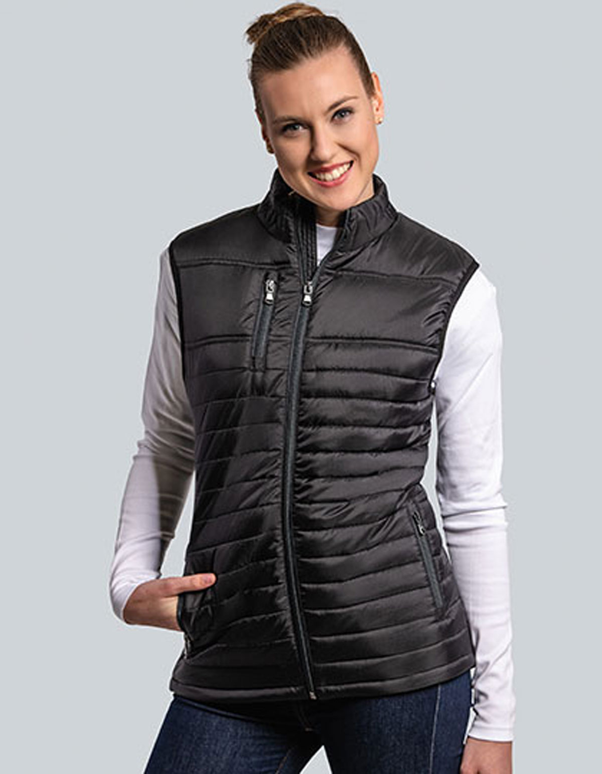 HRM1302-Model Women´s Hooded Performance Body Warmer HRM 1302