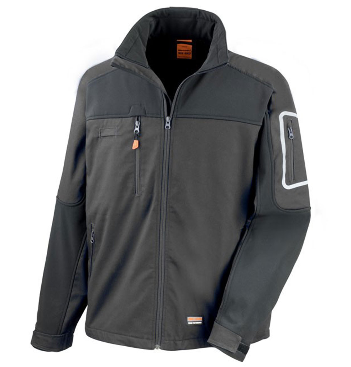 R302X_BLK_FRT Sabre Stretch Jacket WorkGuard RT302