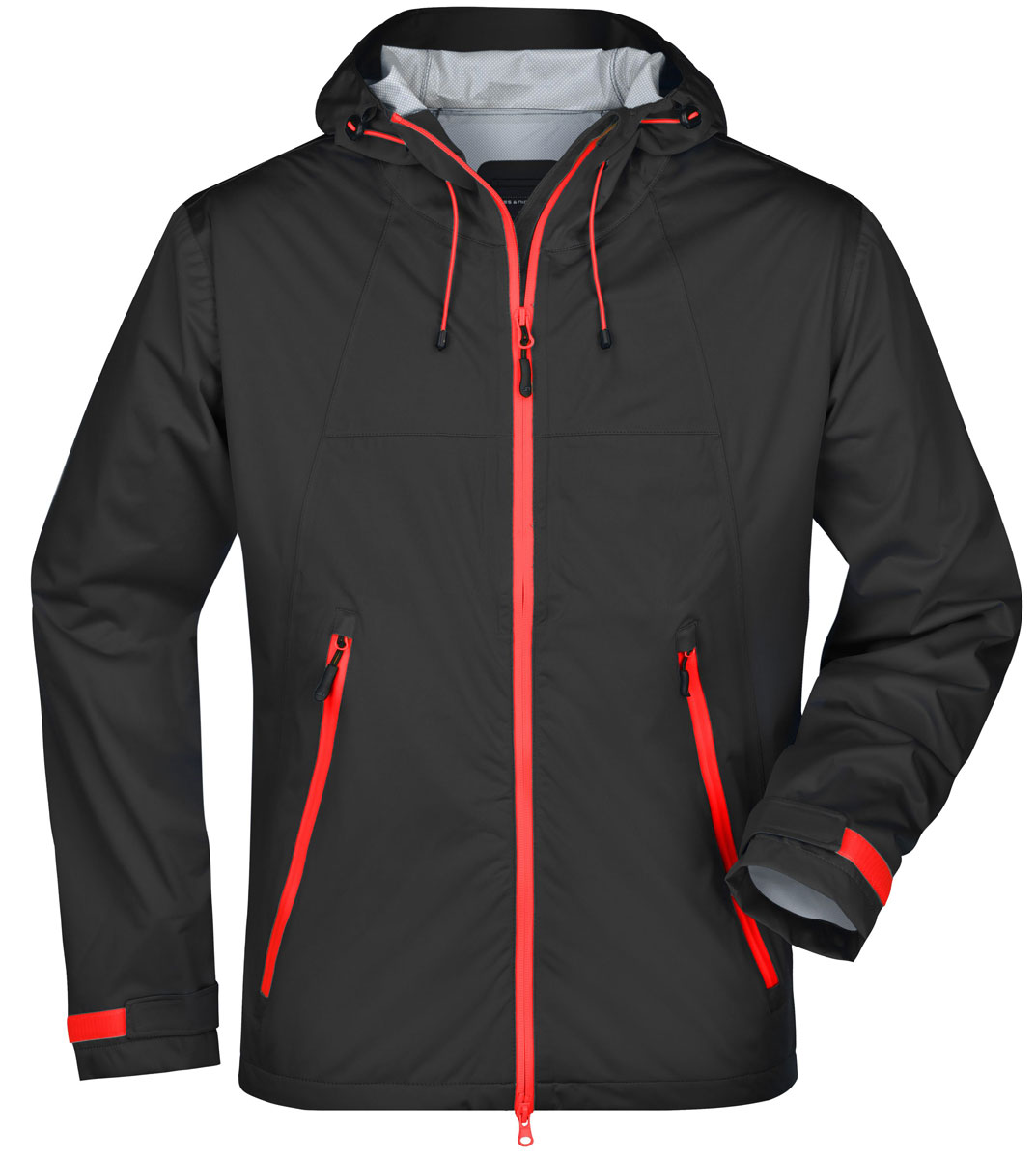 jn1098-mens-outdoor-jacket-black-red black / red
