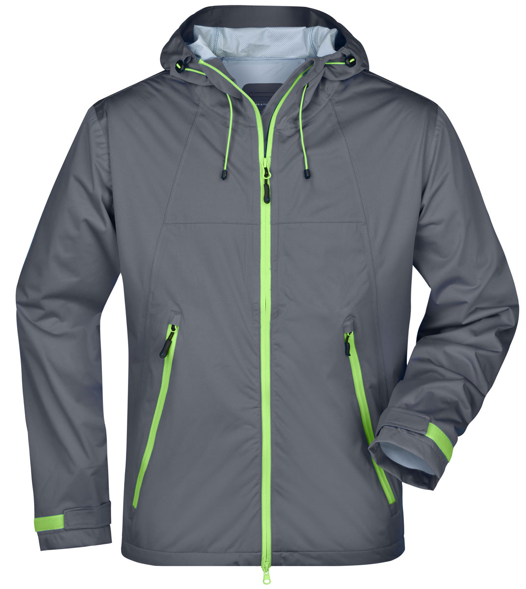 jn1098-mens-outdoor-jacket-irongrey-green iron grey / green