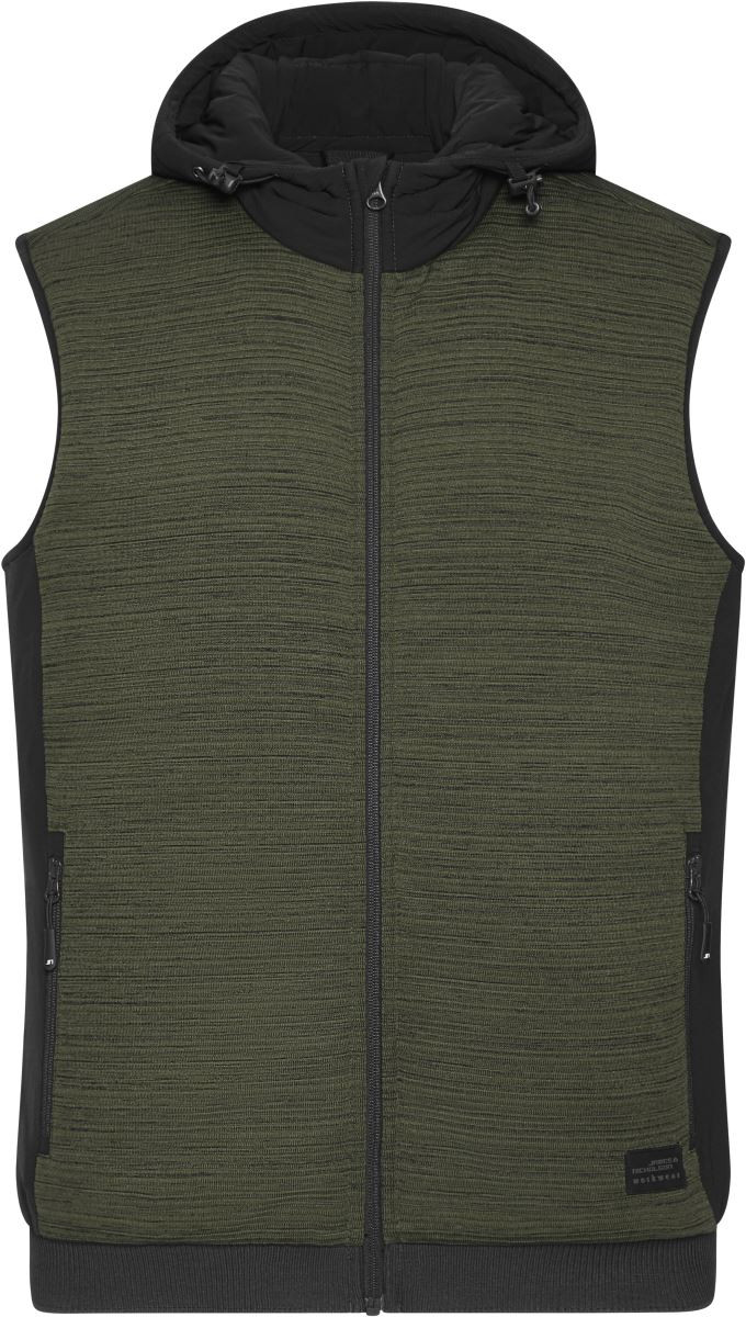 JN1848-olive olive melange/ black