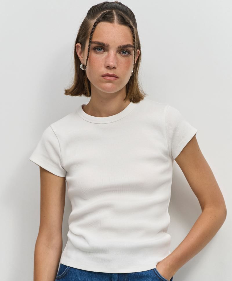 Women´s Ribbed T-Shirt Sara Sol's 4814