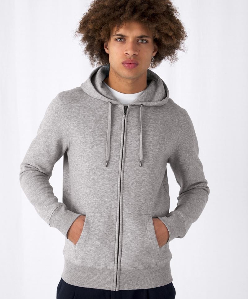 BCU03K-foto KING Zipped Hood Jacket B&C U03K