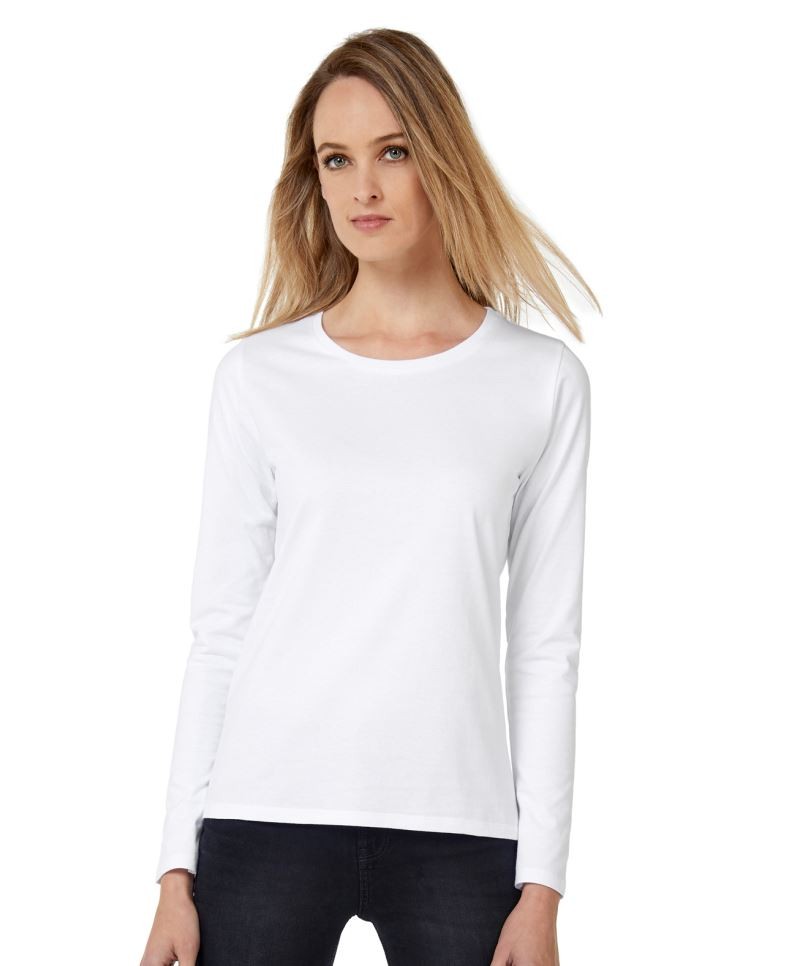 B-CE190LSLW-foto Ladies' T-Shirt longsleeve B&C E190 LSL TW08T