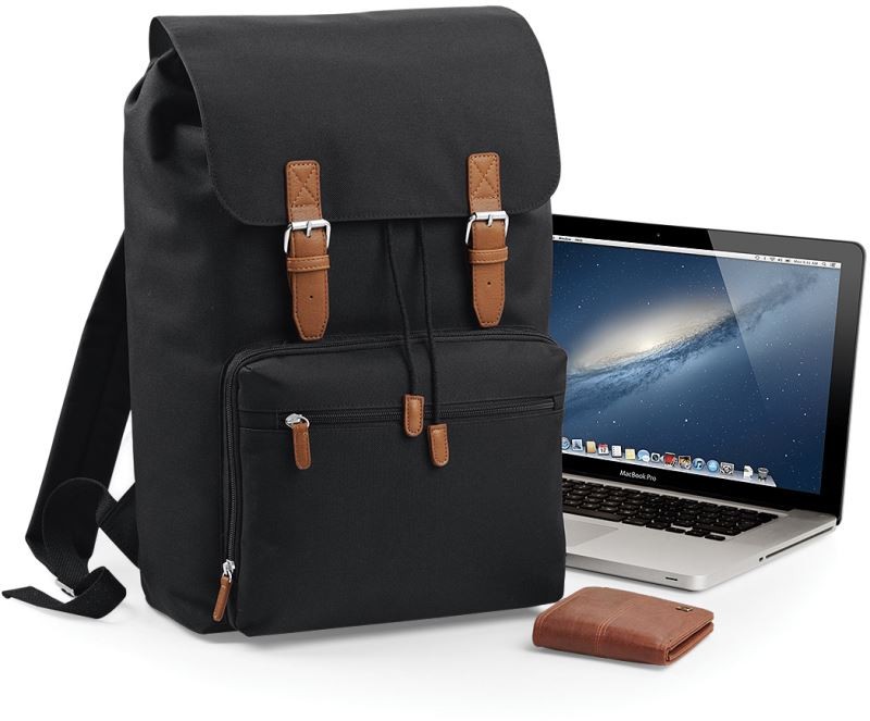 BG613-foto Vintage Laptop Backpack BagBase BG613