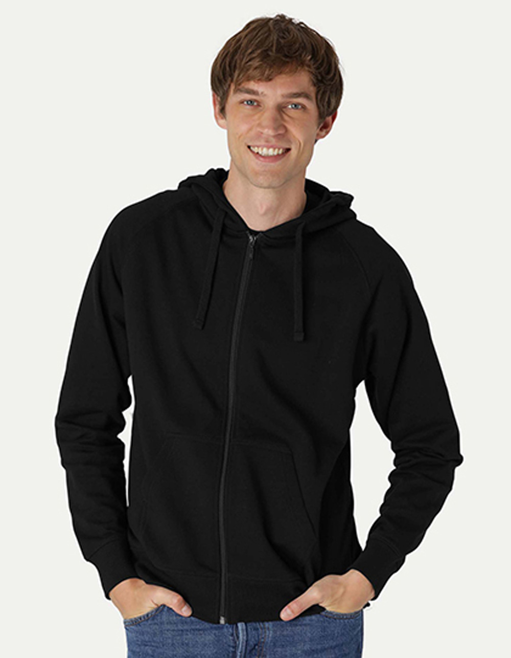 NET63301 Unisex Tiger Cotton Hoodie With Zipper NET63301