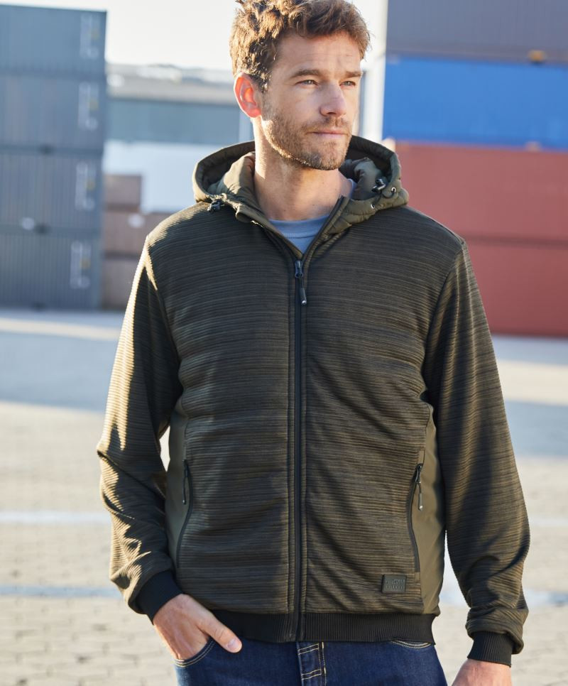JN1844-foto JN1844 Mens Padded Hybrid Jacket James&Nicholson