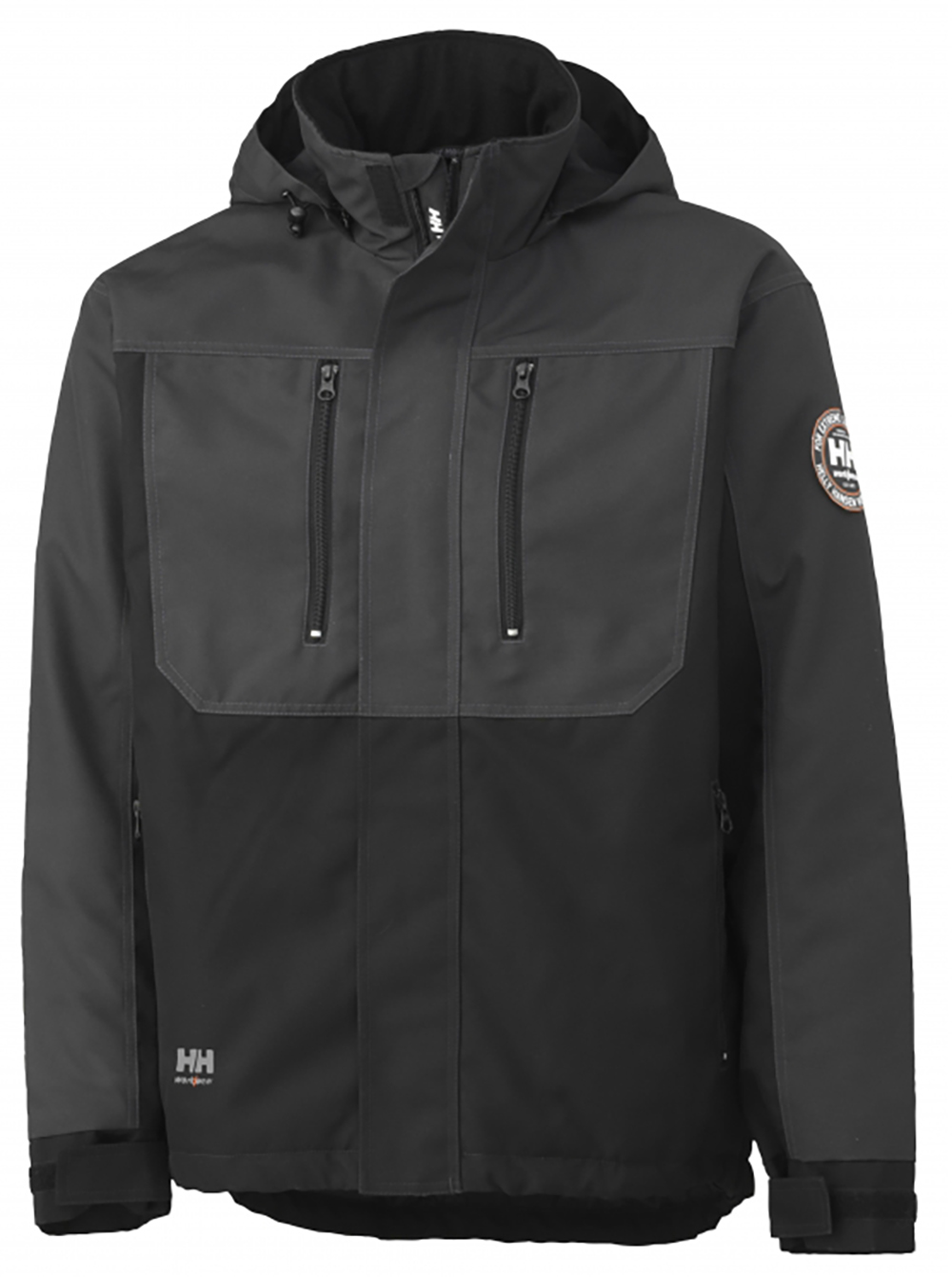 HH76201-grau-schwarz Helly Hansen Winddichte Jacke BERG 76201