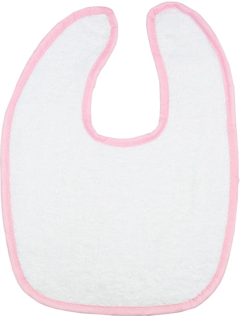baby-Bib-white-pink Baby Bib The One 48.1000