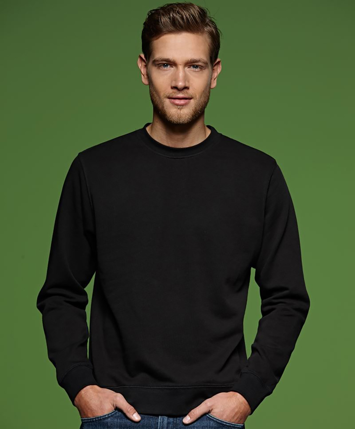 JN057-Model1 Basic Sweater French Terry JN057