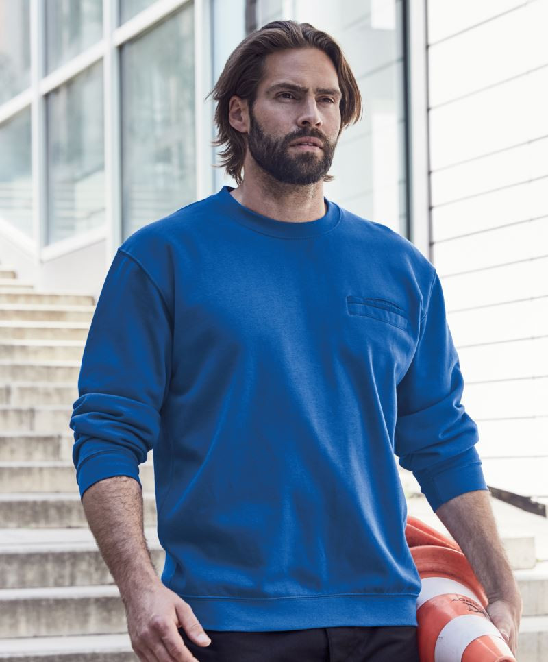 Men's Round Sweat James&Nicholson Pocket JN924 Men's Round Sweat James&Nicholson Pocket JN924