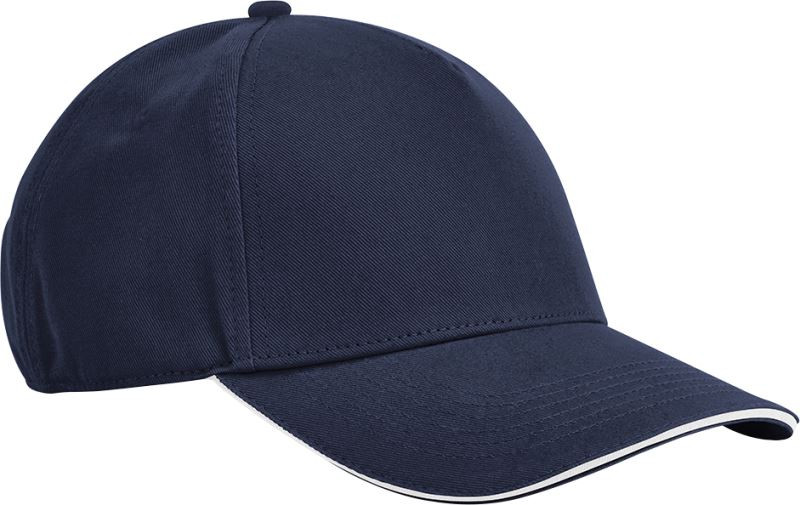 EarthAware® Classic Organic Cotton 5 Panel Cap Sandwich Peak Beechfield B825C EarthAware® Classic Organic Cotton 5 Panel Cap Sandwich Peak Beechfield B825C