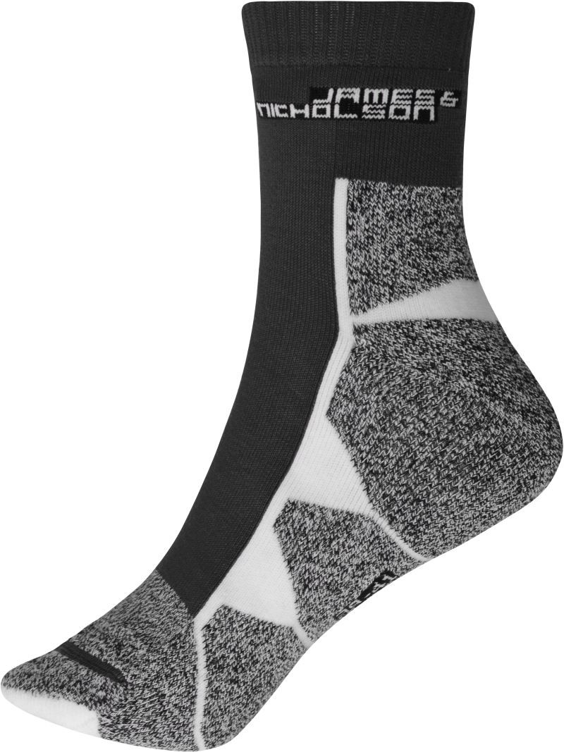 JN215-black-white1 Sport Socks black