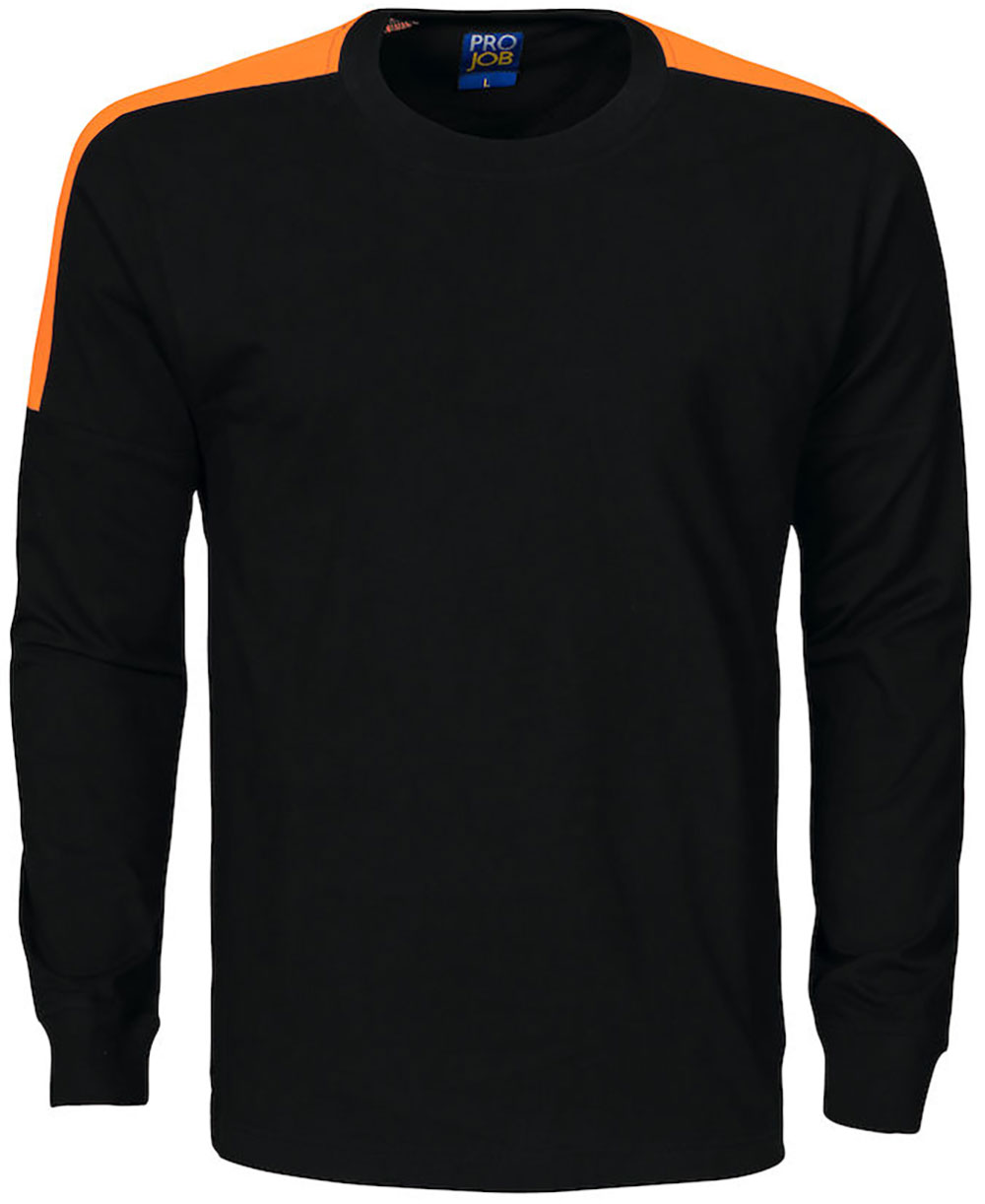 2020-schwarz-orange ProJob 2020  Langarm T-Shirt