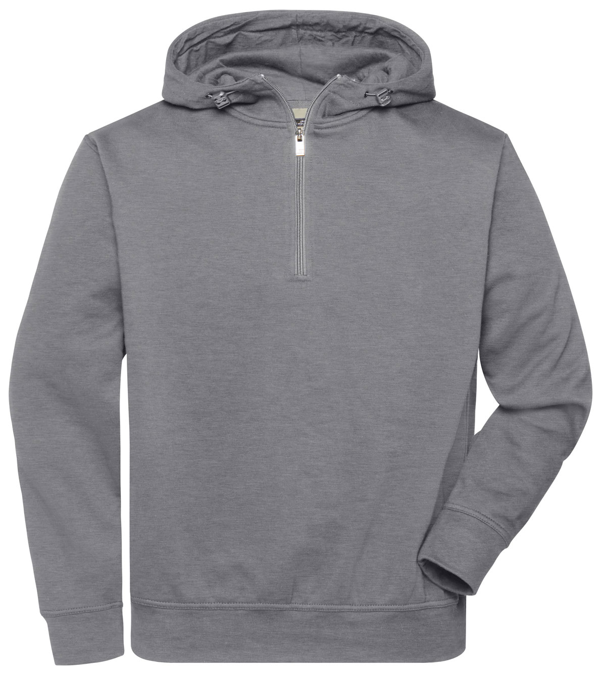 jn839-bio-workwear-half-zip-hoody-grau-unisex-55636_master light melange