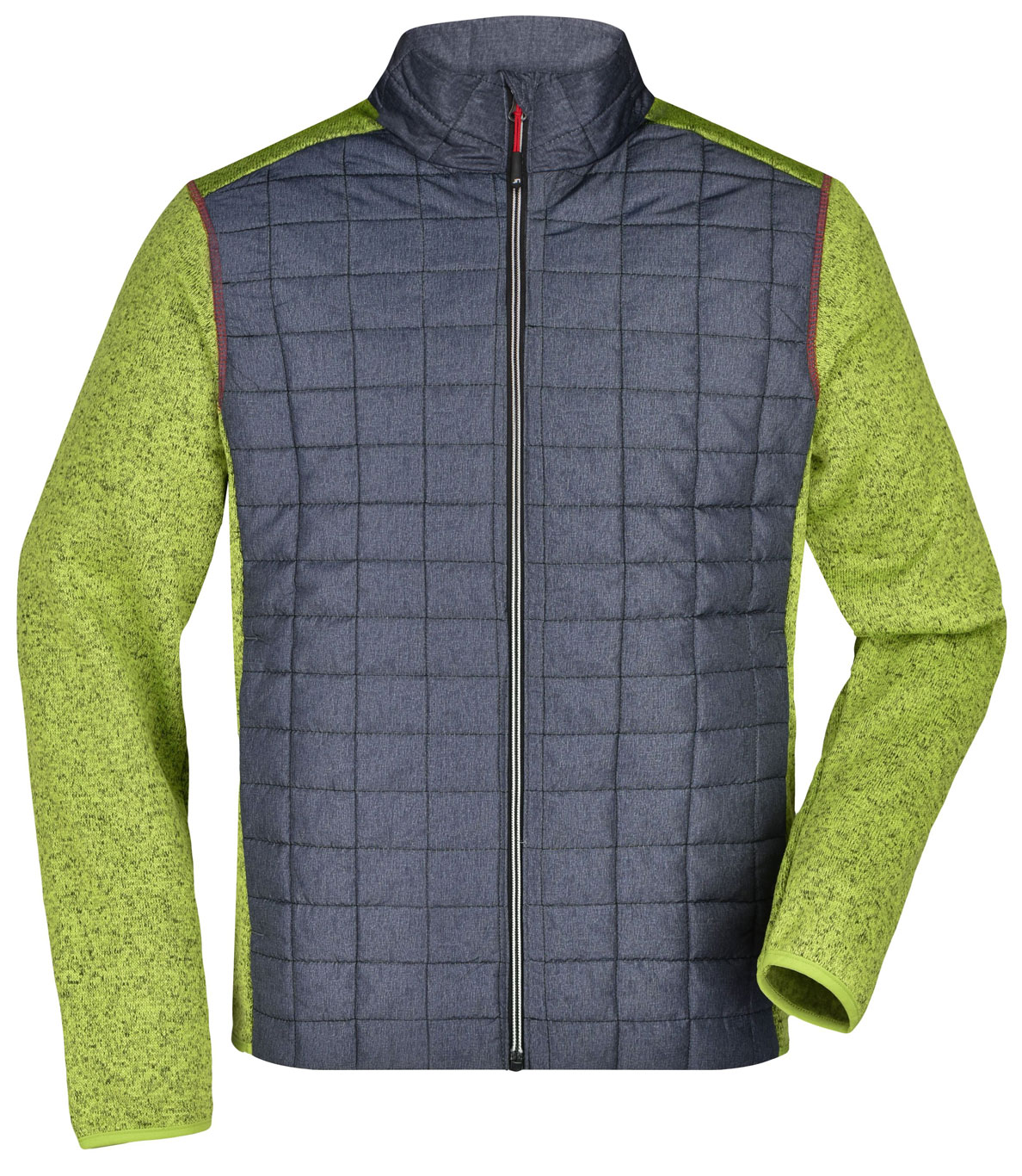 jn742-veste-hybride-tricote-homme-gris-homme-55696_master kiwi melange / anthracite melange